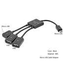 Flash Drive Mobile Phone 3 In1 Converter OTG Cable Adapter Micro USB HUB Host