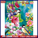 Painting By Numbers Kit DIY Birds Flowers Canvas Oil Art Picture Home Room
