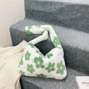 Women Soft Warm Plush Handbags Autumn Winter Fluffy All-Match Phone Evening Bags