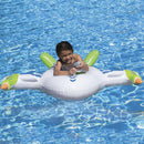 Inflatable Water Jet Swimming Rings Kid Floating Pool Beach Air Cushion Bed