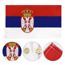 90x150cm Serbia Flag Polyester Hanging Republica Bunting Outdoor Banner Flags