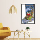 Christmas Socks Print Partial Embroidery Kits 11CT Stamped Needlework Home Decor