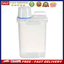 Kitchen Rice Bucket Plastic Transparent Grains Can Moisture-proof Sealed Storage