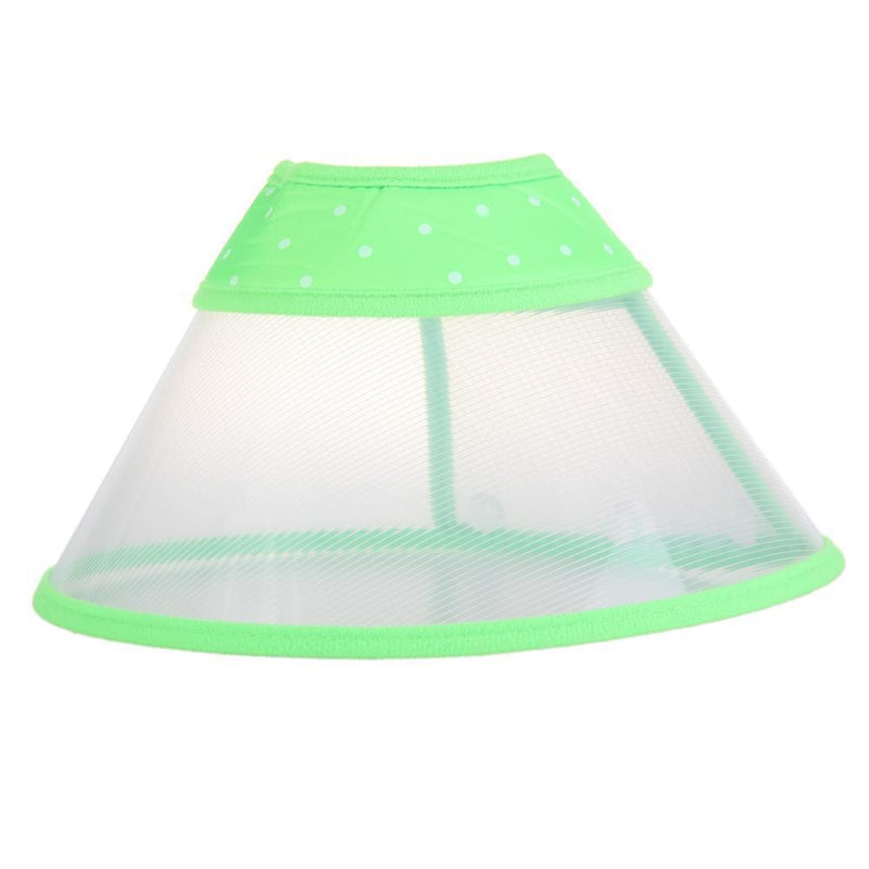 Dog Wound Recovery Cover Pet Anti-Bite Lick Medical Cone Collar (Green M) Newly
