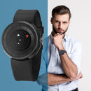 Silicone Strap Watch Men Women Wristwatch Triangle Pointer Quartz