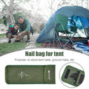 Outdoor Camping Tent Pegs Nails Bag Hammer Wind Rope Storage Pouch (30cm) Newly