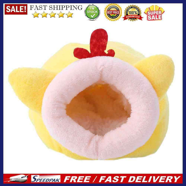 Pet Sleeping House Plush Winter Warm Hamster Puppy Kitten Bed Soft Nest Ken