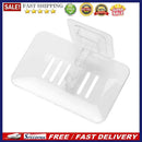 Strong Suction Cup Soap Dish Wall Tray Soap Storage Box Holder (White)