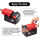 Output Adaptor Battery Connector Power Adapter For Milwaukee M18 Li-Ion Battery