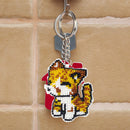 DIY Full Beads Cat Shape Printed Embroidery Keychains Cross Stitch Pendant Newly