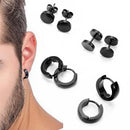 Bar Round Hoop Earrings Dangle Drop Stud Tragus Earrings Piercing Ear Studs