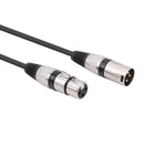 5.9ft DMX Stage DJ Cable  XLR 3Pin Male to Female Connector Wire (Black) Newly