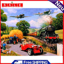 Full Round Diamond Painting DIY Kit Farm Truck 5D Rhinestone Mosaic Art Picture
