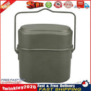 Camping Cookware Mess Kit - 3 Pack Food Container Aluminum Pots & Pans Set Newly