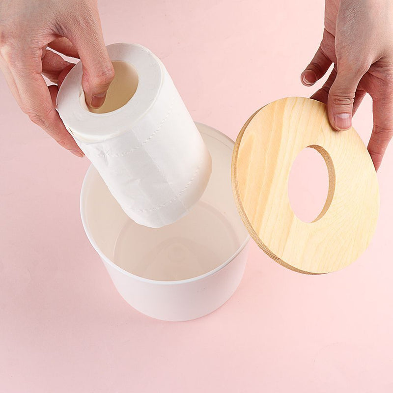 Decoration Wood Storage Case Cover Holder Wooden Tissue Box Napkin Paper Boxes