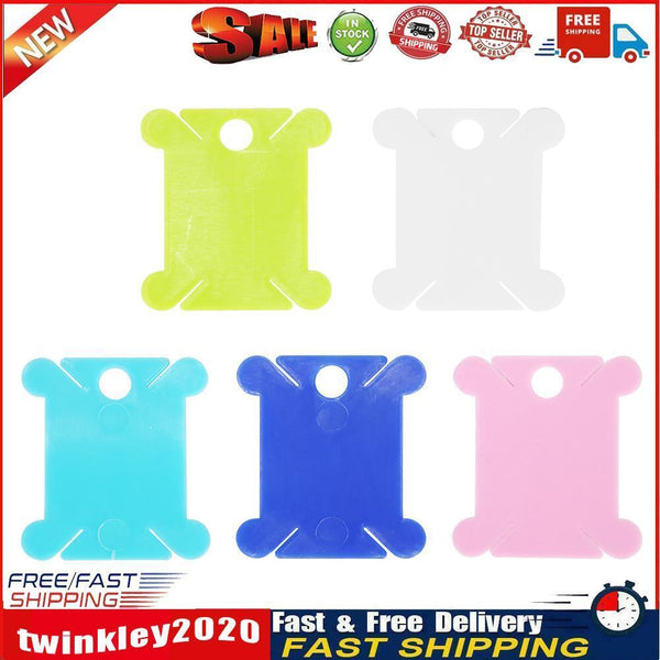 25pcs Thread String Winder Plastic Winding Plate Board Yarn Coiling Bobbin Newly