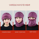 Cycling Velvet Warm Windproof Woolen Hat Winter Hat Balaclava Beanies Scarf Cap