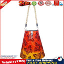 LED Solar Light Hollow Wrought Iron Lantern Butterfly Projection Lamp (A) Newly