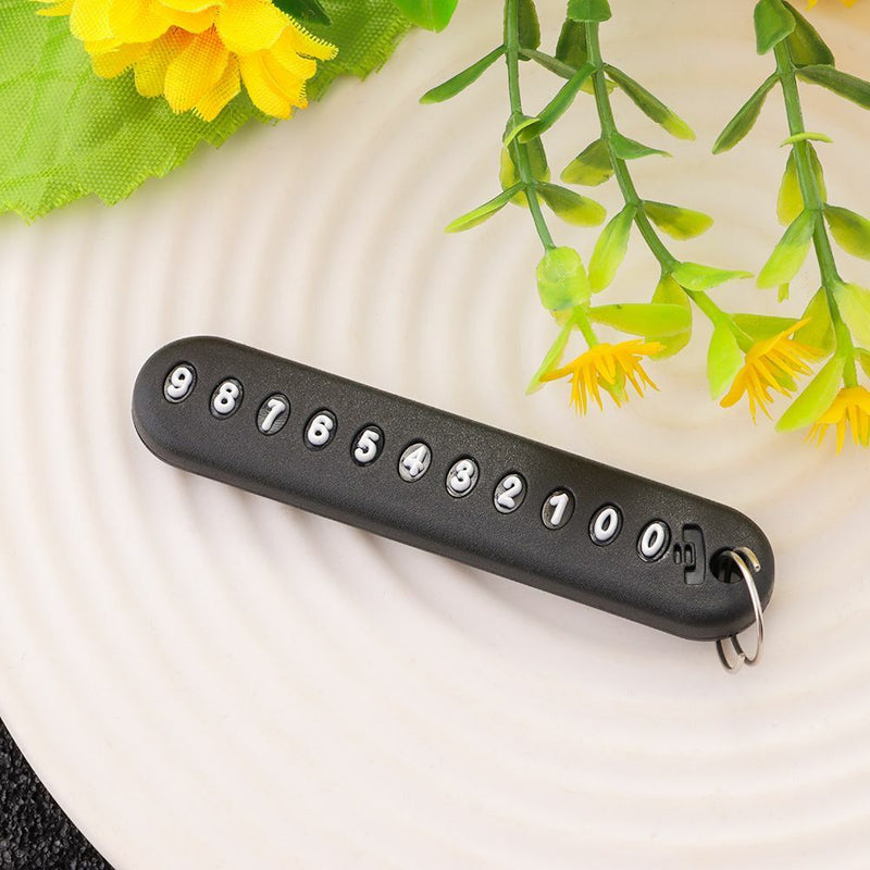 with Phone Number Key Chain Pendant Key Ring Keychain Car Anti-lost DIY