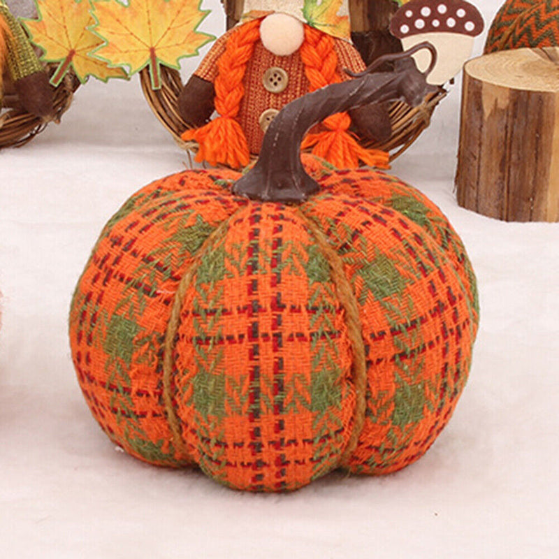 #A PP Cotton Filled Knitted Pumpkin Gift for Kids Desktop Simulation Pumpkins
