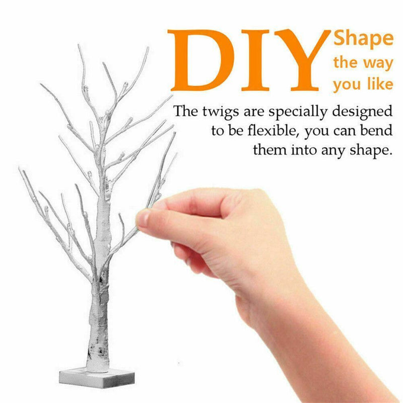 White Twig Tree Christmas Birch Tree Lights Simulation Tree Lights LED Light Up