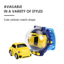4CH 1/58 Wrist Watch Controlled 5km/h 2.4G RC Small Racing Car (Yellow 05)