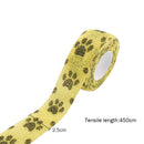 Self Adhesive Tape Elastic Bandage Finger Protector Binding Wrap (Yellow)