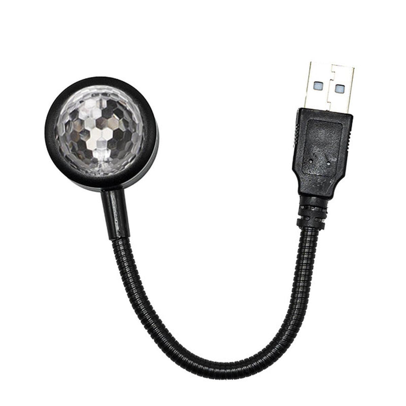 USB Car Atmosphere Blue Star Light Mini LED Projection Night Lamp Star P9V2