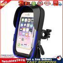 Bike Scooter Phone Touch Screen Holder Motorcycle Phone Stand Rack (Blue) Newly
