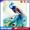 Peacock Oil Paint By Numbers Set Canvas Drawing DIY Coloring Picture Kits