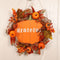 Autumn Artificial Pumpkin Harvest Door Wreath Fall Thanksgiving Decoration: