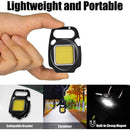 Mini LED Flashlight Portable Work Lights Pocket Keychains Torch USB Rechargeabl`