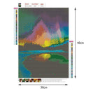 5D DIY Full Drill Diamond Painting Aurora Scenery Embroidery Work (04) Newly