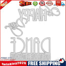 2pcs Happy Dance Day Cutting Die Stencil Scrapbook Embossing DIY Album Card