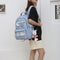 #A Fashion Backpack Cute Rabbit School Bags Pendant School Backpack Girl for T