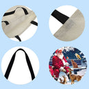 Santa Claus animals Printed Shoulder Shopping Bag Casual Large Tote Handbag