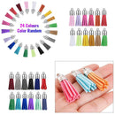 96/Set DIY Keychain Kit Schlüssel Ring mit Quasten Anhänger Handwerk