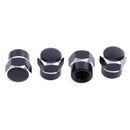 4pcs Universal Aluminum Car Wheel Tire Valve Stem Caps Dust Covers (Black) Newly