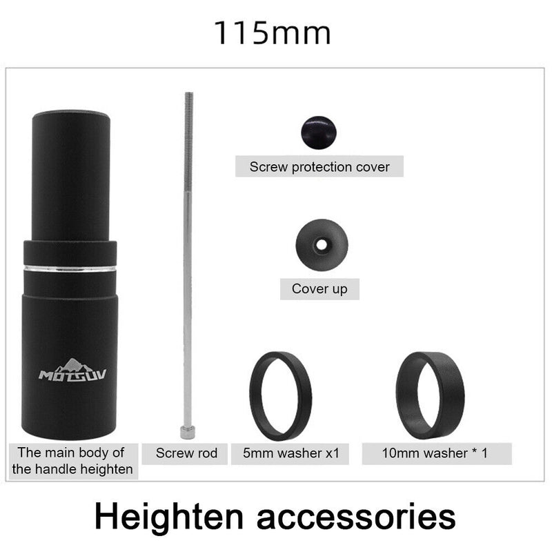 MOTSUV Bike Stem Riser MTB Bicycle Fork Stem Extender Handleable Head Up Adapter