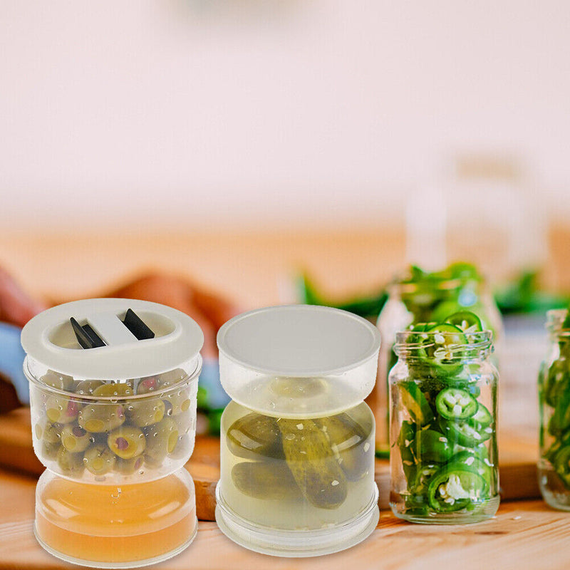 Korea Food Container Kimchi Jar Dry Wet Separation Sealed Pickled Cans Newly