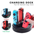 Chargers 4 in 1 Charger Stand for Joy-Con for Nintendo Switch Charging Dock