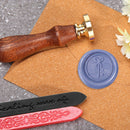 Alphabet Letters Wax Sealing Stamp Head Round Copper Stamps Craft Decor (I)