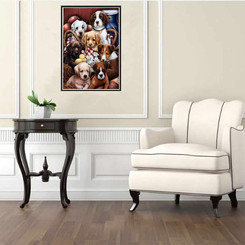 DIY Animal Diamond Painting Cross Stitch Kit Embroidery Decor Craft (Dog) Newly