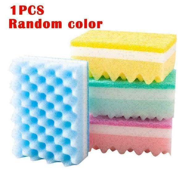 1xSponge Brush Dish Washing Cleaning Kitchen Pad Soap Tool Cleaner