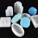 Silicone Candle Mold Aromatherapy Candle Plaster Sculpture Mould Abstract Face