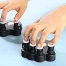 1 Pair Piano Finger Trainers Hand Strength Exerciser for Beginner (Black) Newly