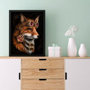 11CT 3 Beach Printed Full Embroidery Fox Needlework Home DIY Cross Stitch Kit