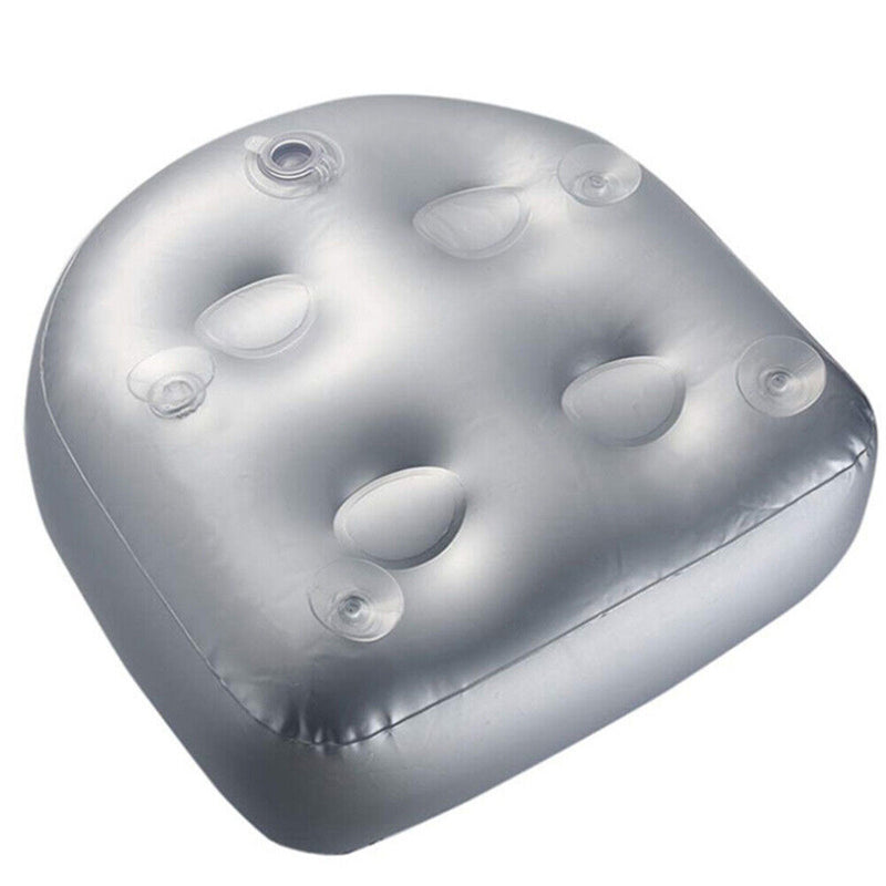 Inflatable Tub Cushion Spa Booster Seat with Suction Cup Pillow Cushion Bat