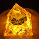 Orgone Pyramid Handmade Healing Crystal Reiki Energy Generator Orgonite Ornament
