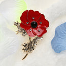 Women Chic Flower Corsage Fashion Rhinestone Party Brooch Clothing Gift